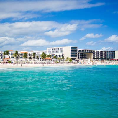 The beach out front